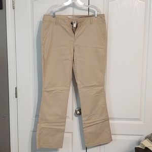 Old Navy sweetheart bootcut khaki pants